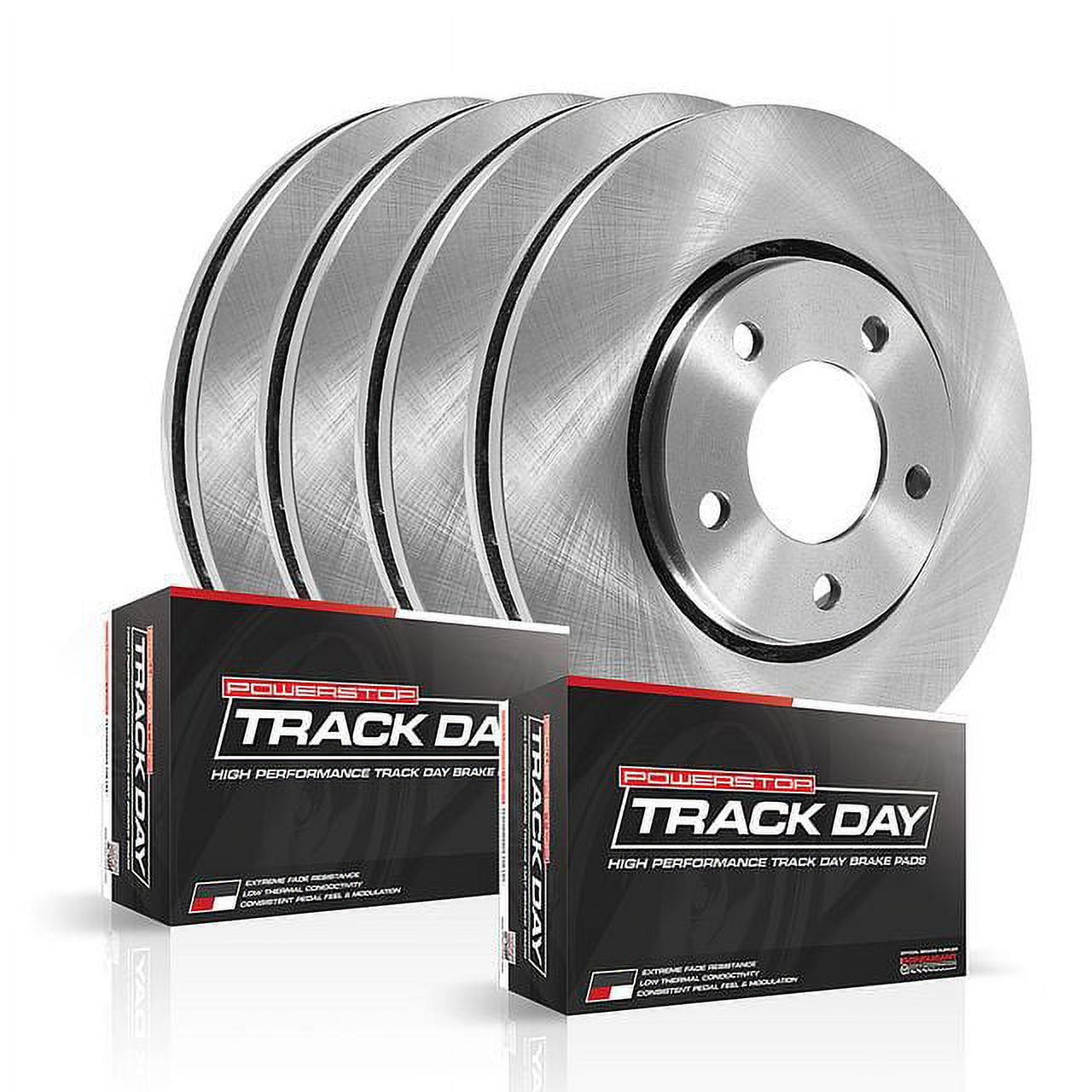 PowerStop Front and Rear Track Day High-Performance Brake Pad and Rotor Kit TDBK6960