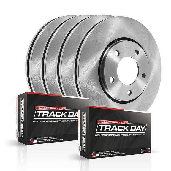 PowerStop Front and Rear Track Day High-Performance Brake Pad and Rotor Kit TDBK6960