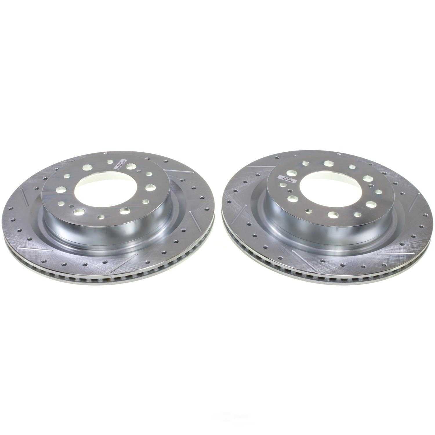 PowerStop JBR1921XPR Evolution Performance Drilled, Slotted & Plated Brake Rotor Pair