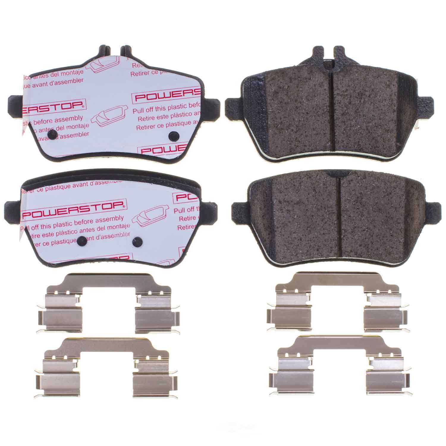 PowerStop NXE-1689 Next Gen Euro Carbon Fiber-Ceramic Brake Pads with Hardware Kit