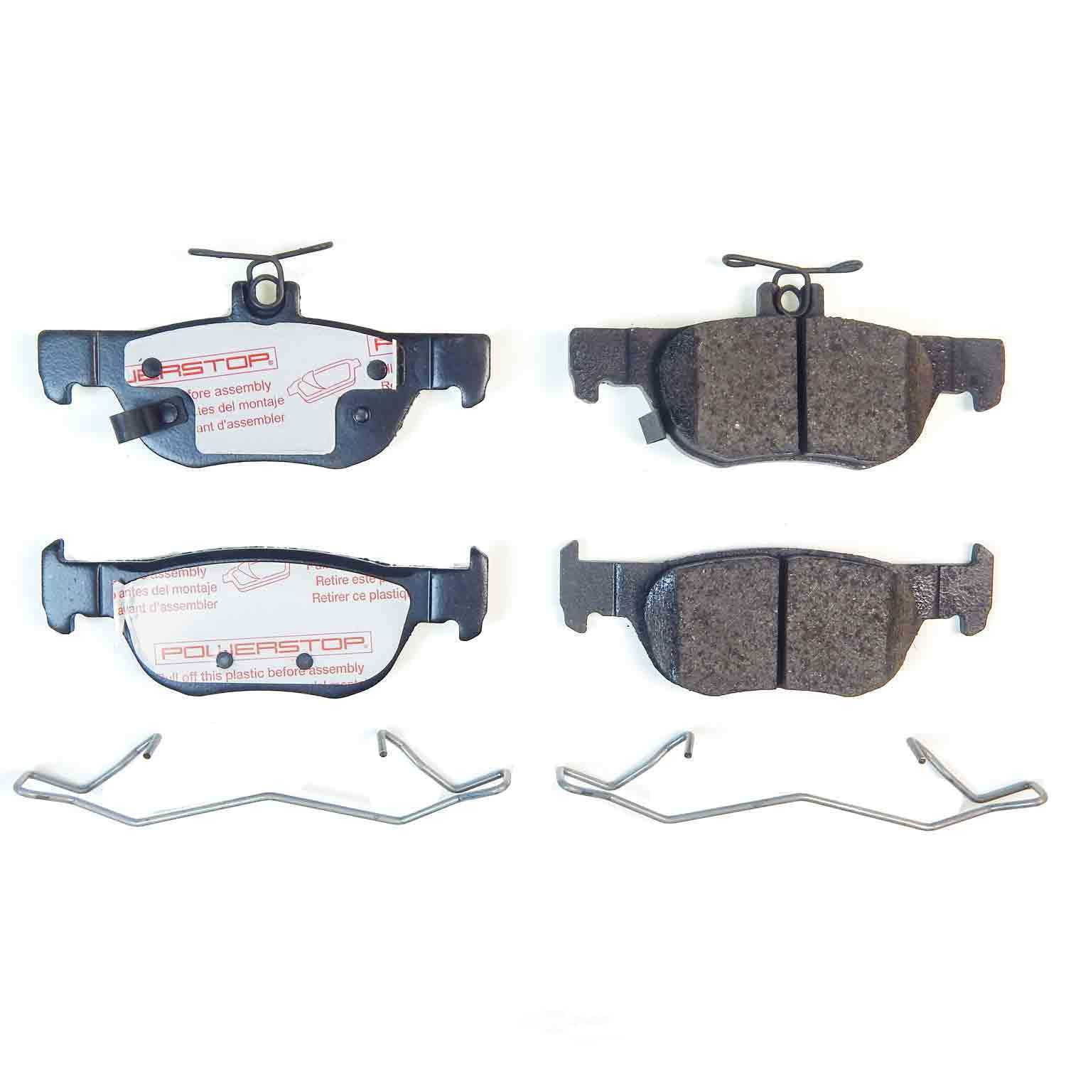 PowerStop NXE-1762 Next Gen Euro Carbon Fiber-Ceramic Brake Pads with Hardware Kit