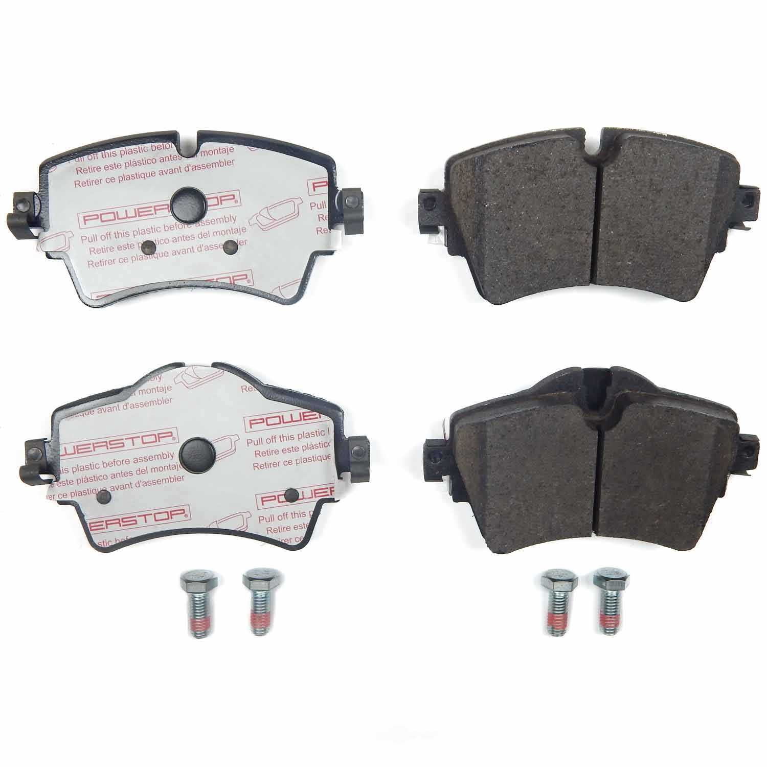 PowerStop NXE-1801 Next Gen Euro Carbon Fiber-Ceramic Brake Pads with Hardware Kit