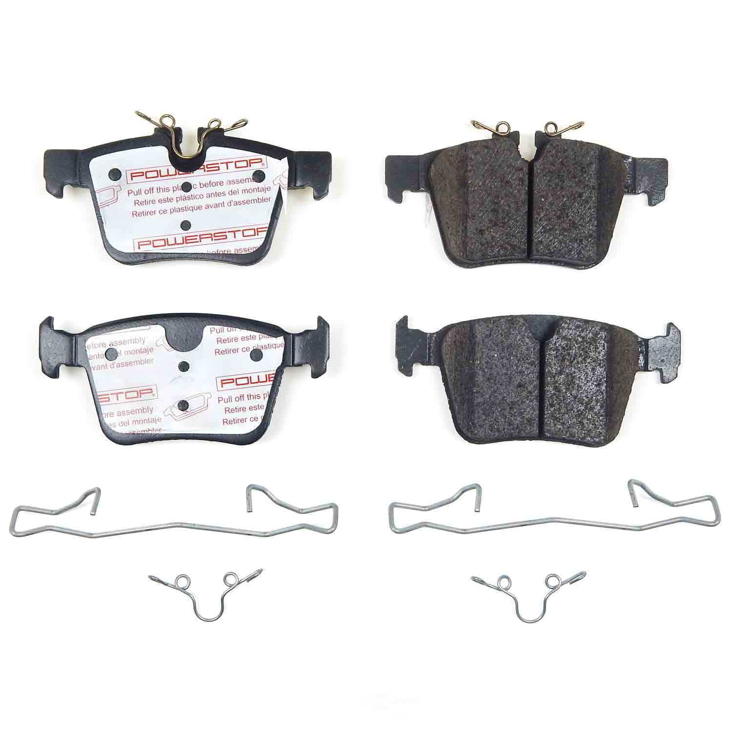 PowerStop NXE-1821 Next Gen Euro Carbon Fiber-Ceramic Brake Pads with Hardware Kit
