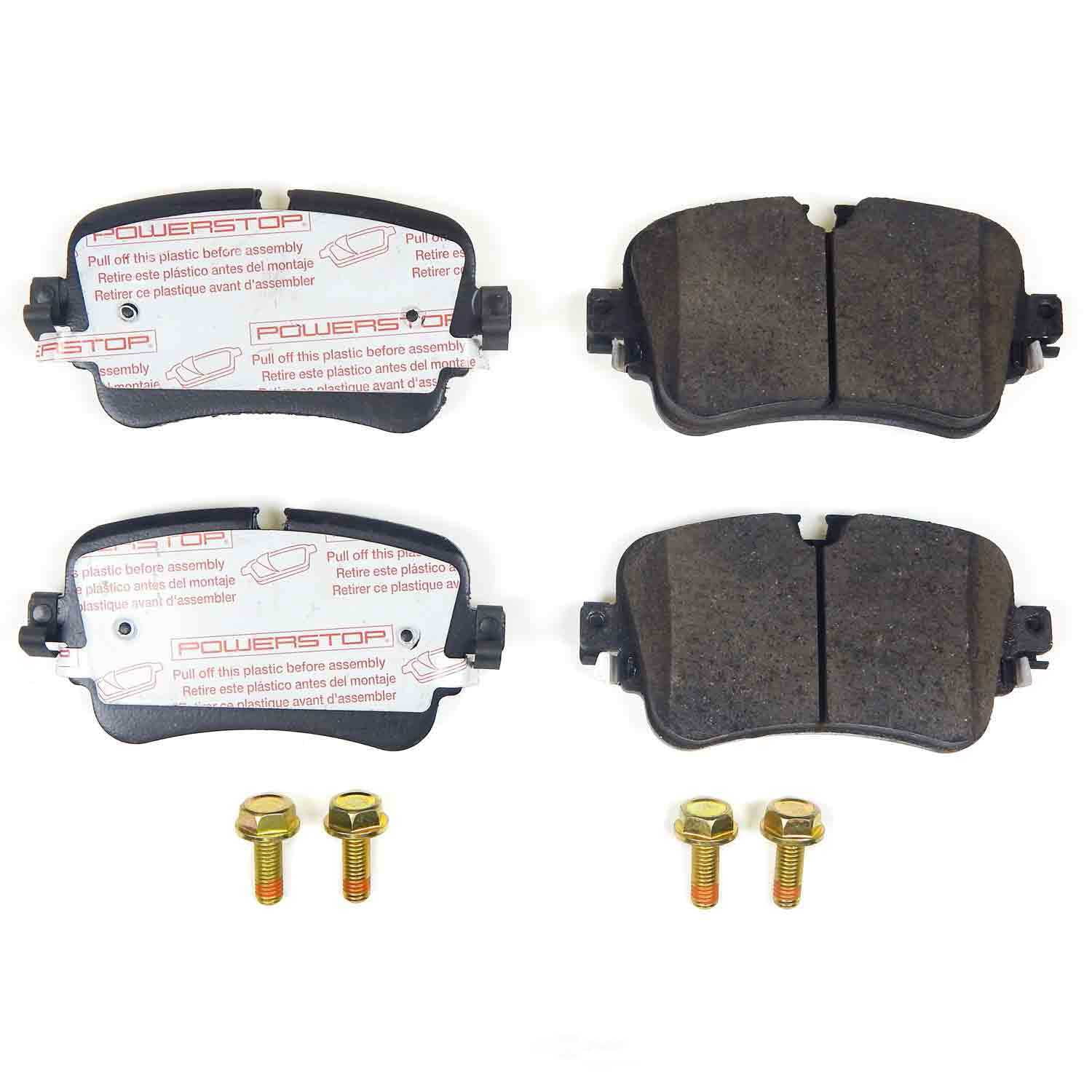 PowerStop NXE-1895 Next Gen Euro Carbon Fiber-Ceramic Brake Pads with Hardware Kit