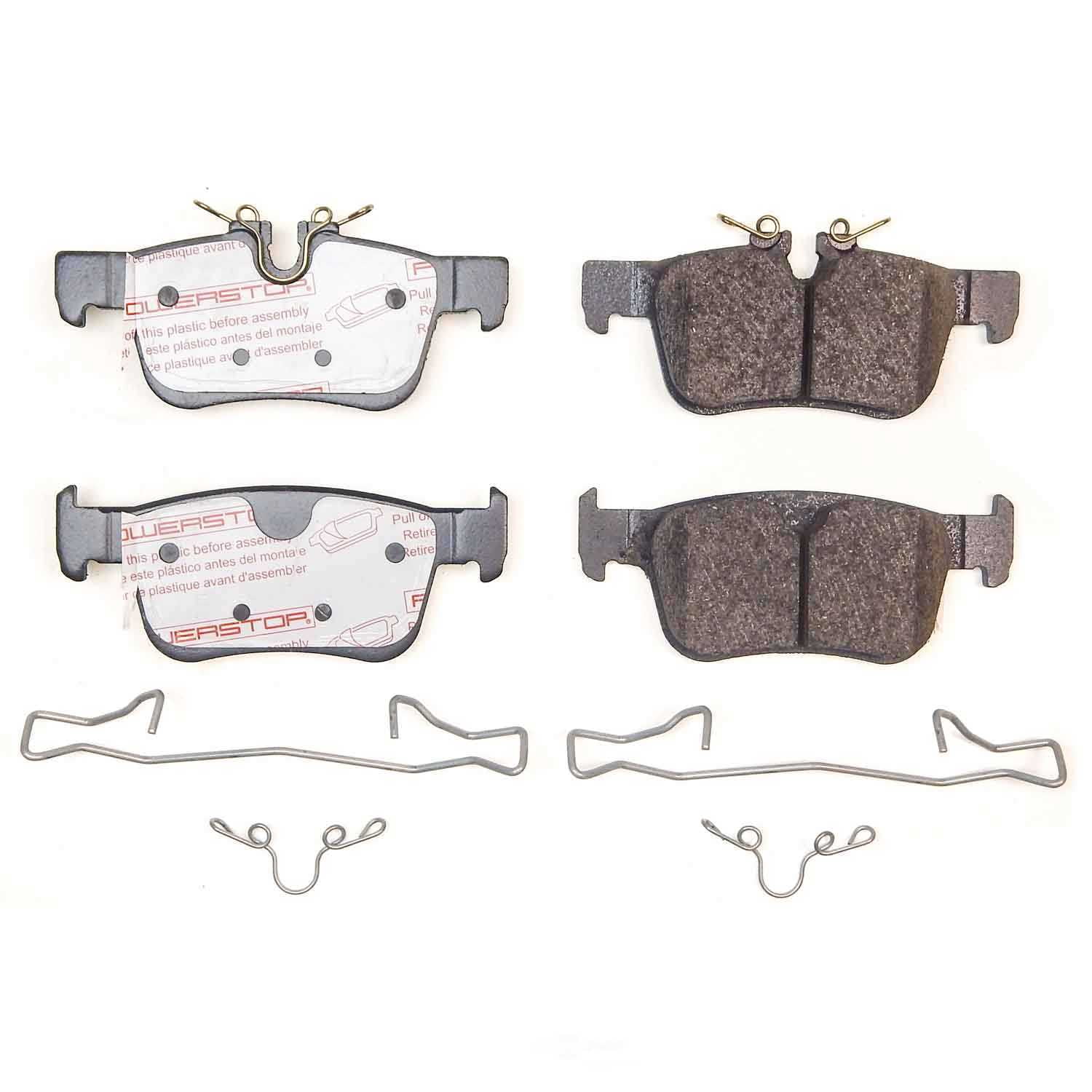 PowerStop NXE-1938 Next Gen Euro Carbon Fiber-Ceramic Brake Pads with Hardware Kit