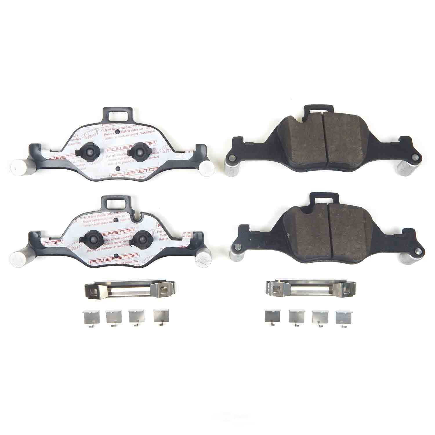 PowerStop NXE-2060 Next Gen Euro Carbon Fiber-Ceramic Brake Pads with Hardware Kit