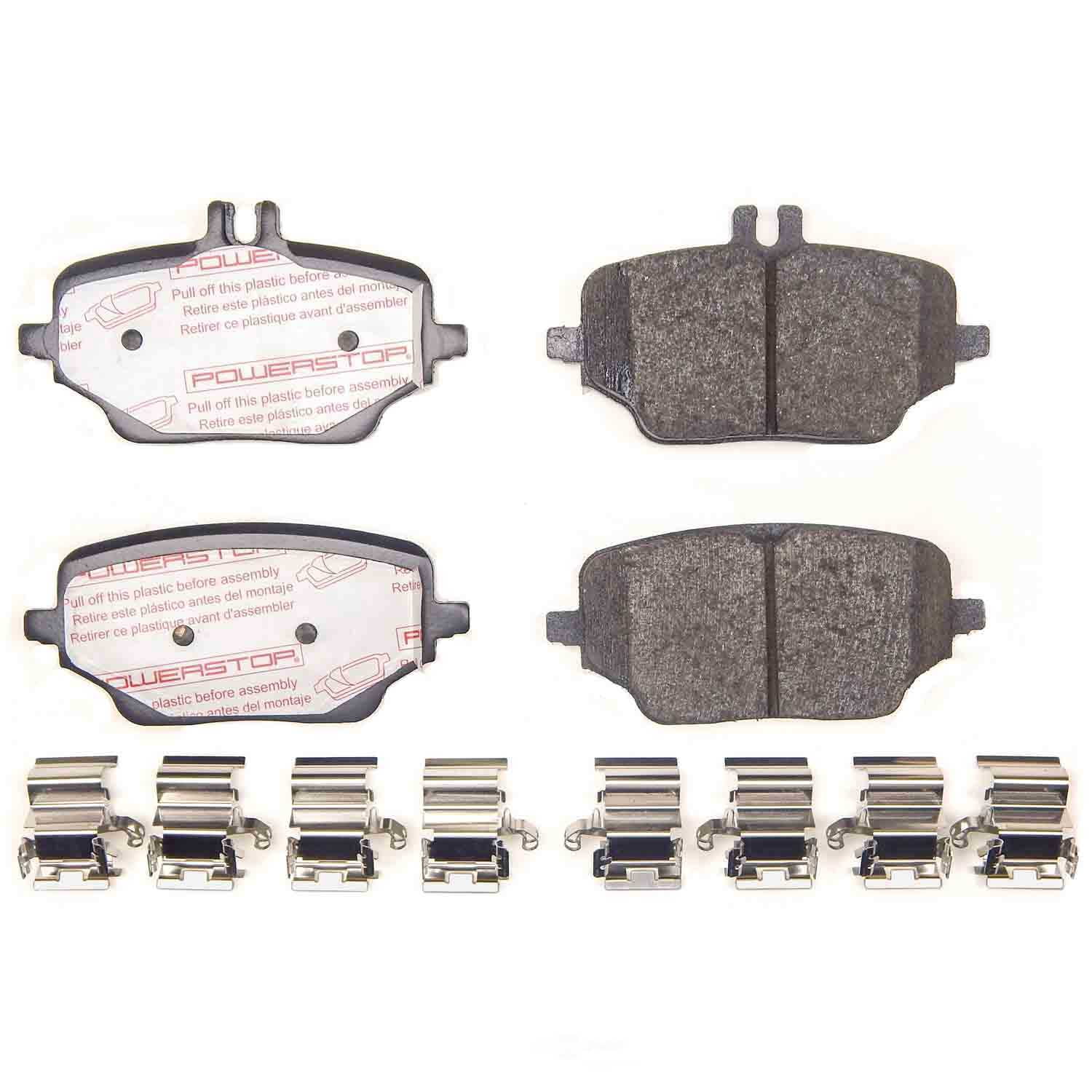 PowerStop NXE-2235 Next Gen Euro Carbon Fiber-Ceramic Brake Pads with Hardware Kit