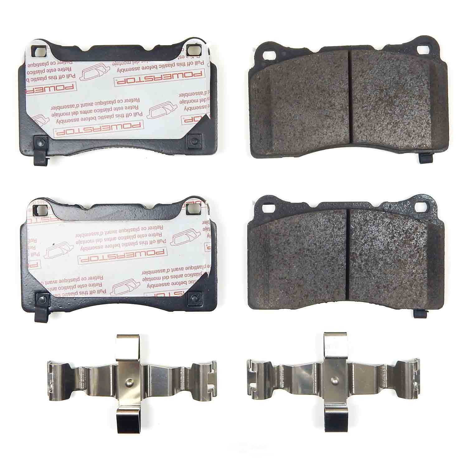 PowerStop NXT-1836 Next Gen Carbon Fiber-Ceramic Brake Pads with Hardware Kit