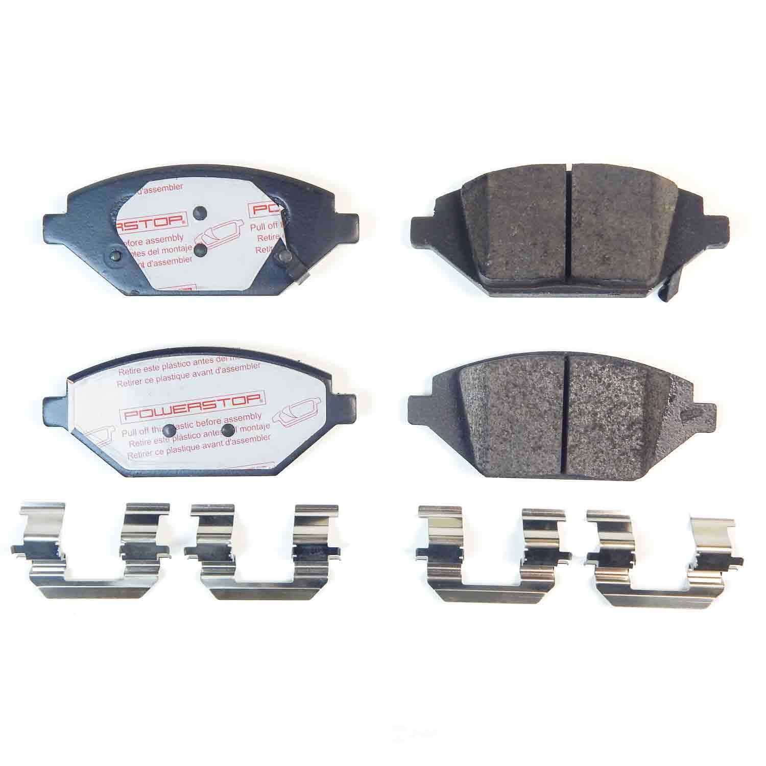 PowerStop NXT-1864 Next Gen Carbon Fiber-Ceramic Brake Pads with Hardware Kit