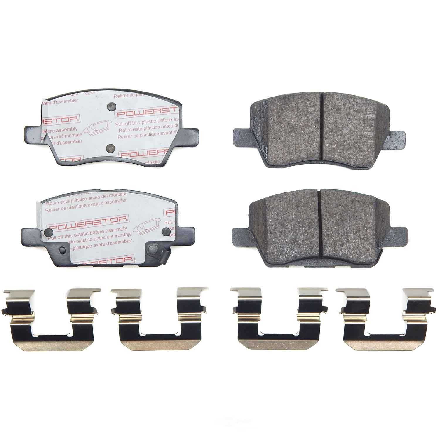 PowerStop NXT-1929 Next Gen Carbon Fiber-Ceramic Brake Pads with Hardware Kit
