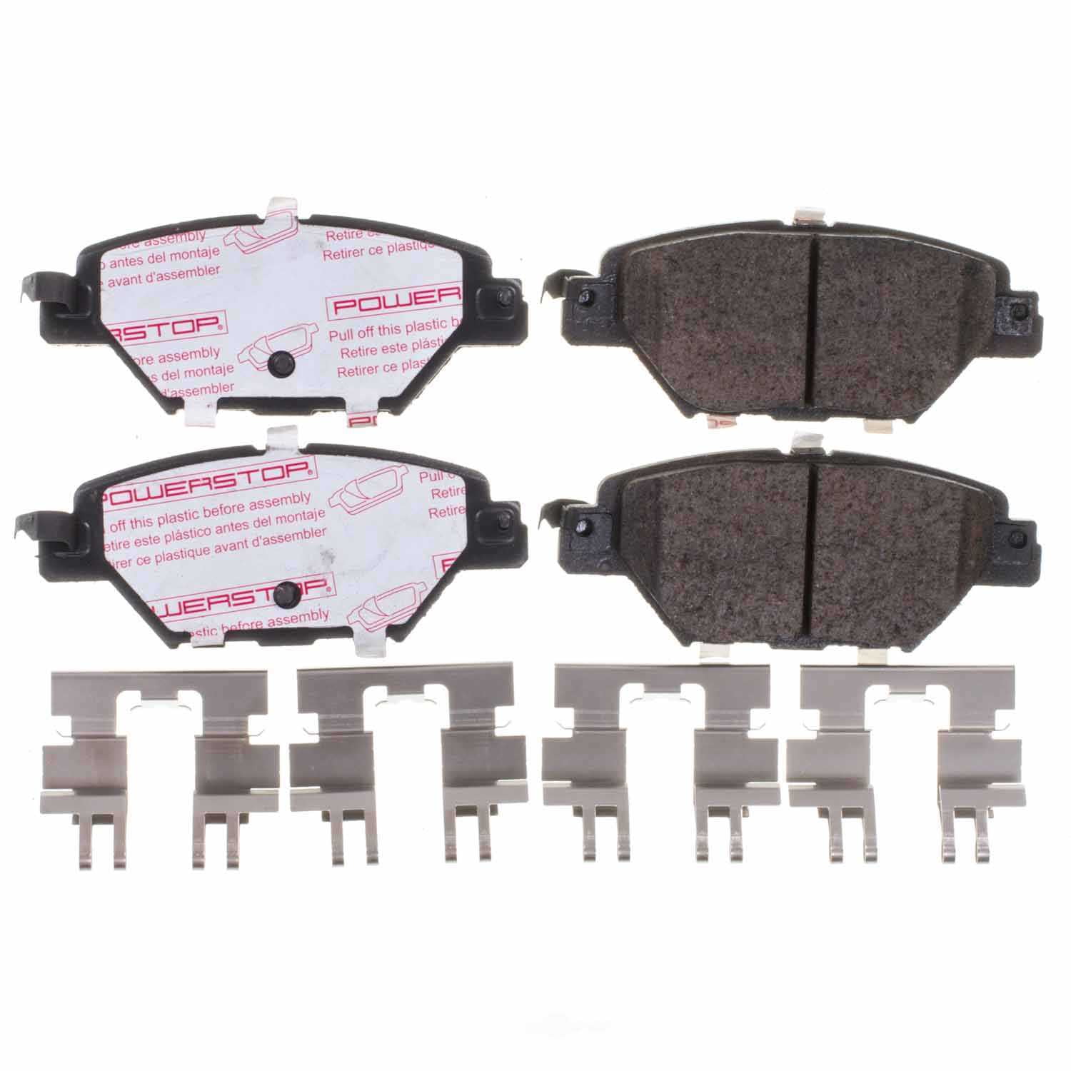 PowerStop NXT-1934 Next Gen Carbon Fiber-Ceramic Brake Pads with Hardware Kit