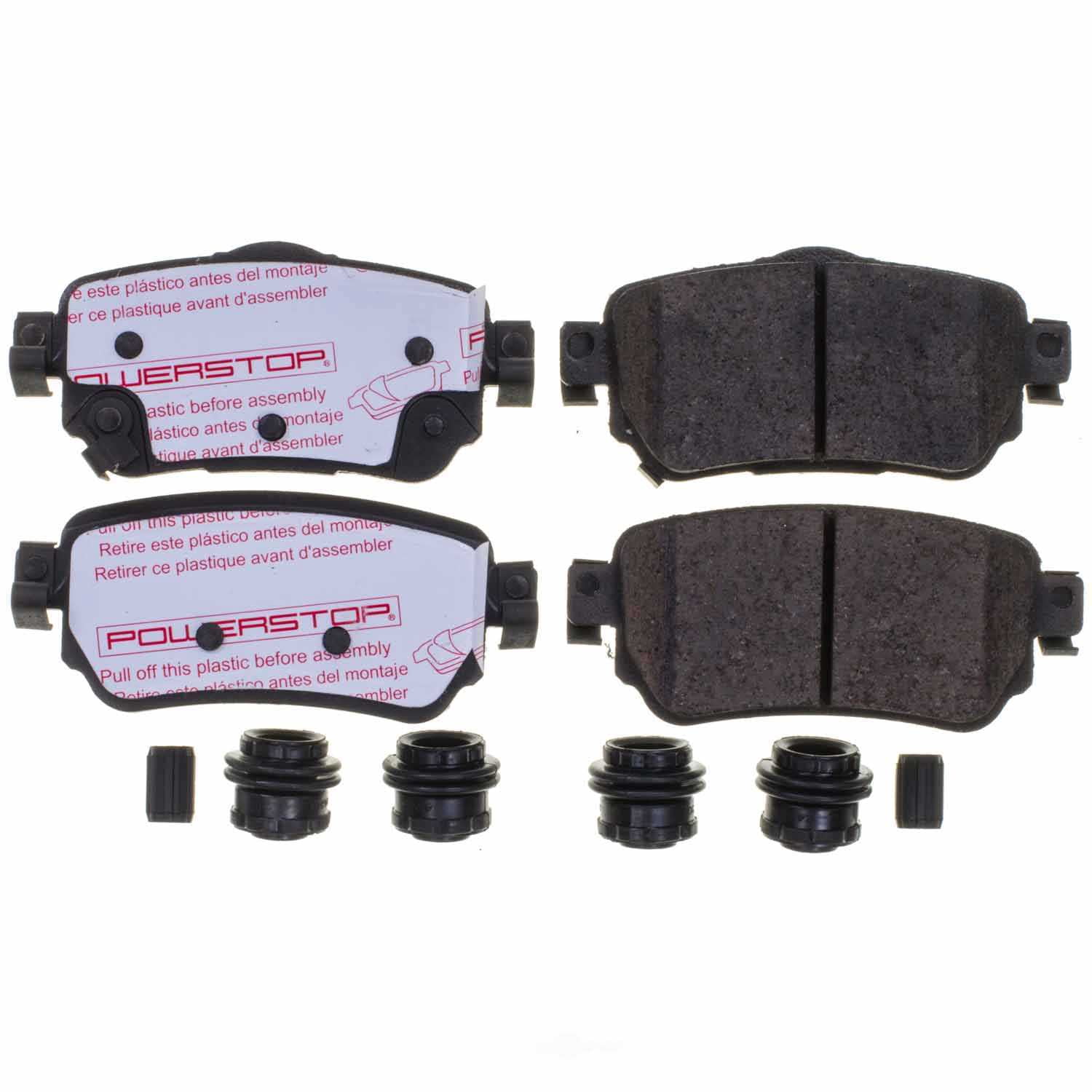 PowerStop NXT-1965 Next Gen Carbon Fiber-Ceramic Brake Pads with Hardware Kit
