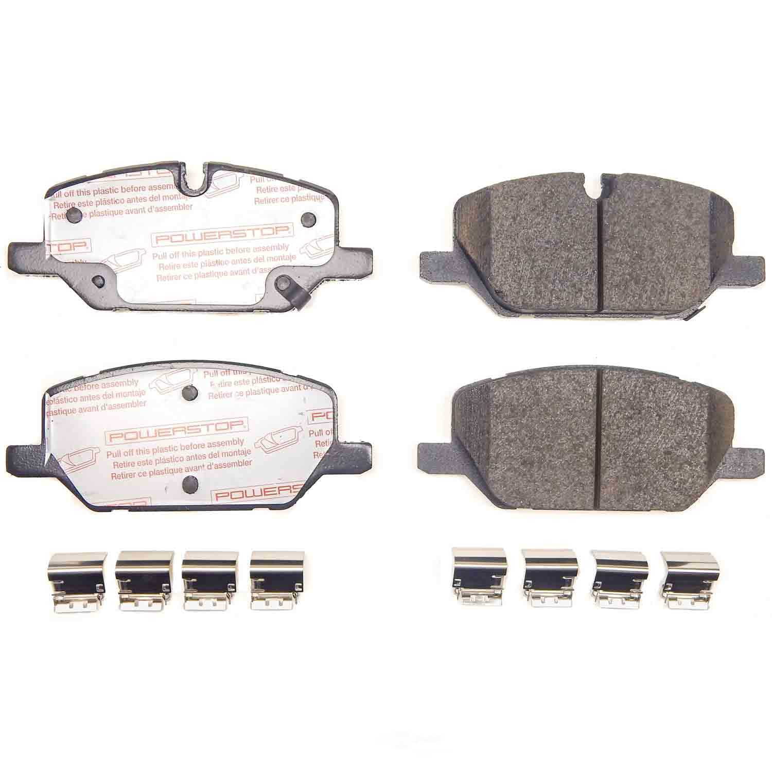 PowerStop NXT-2019 Next Gen Carbon Fiber-Ceramic Brake Pads with Hardware Kit