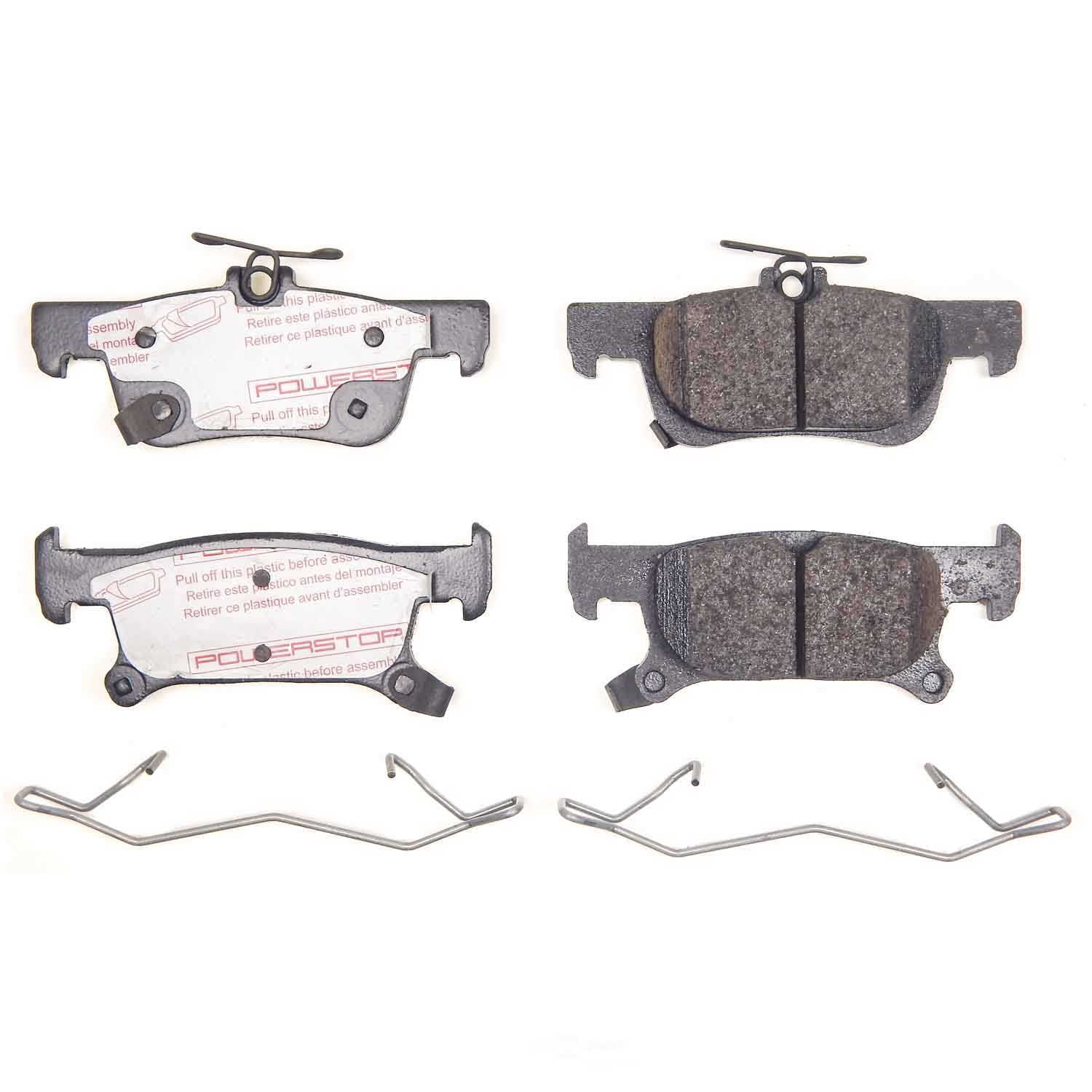 PowerStop NXT-2049 Next Gen Carbon Fiber-Ceramic Brake Pads with Hardware Kit