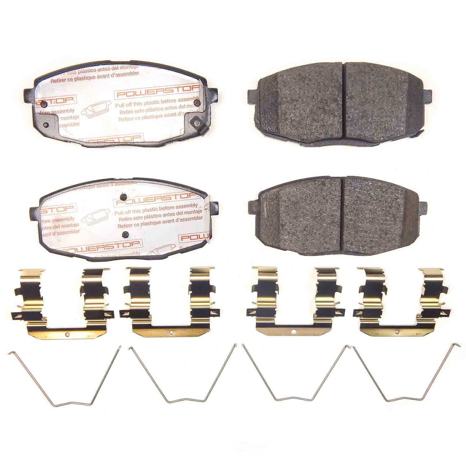 PowerStop NXT-2094 Next Gen Carbon Fiber-Ceramic Brake Pads with Hardware Kit