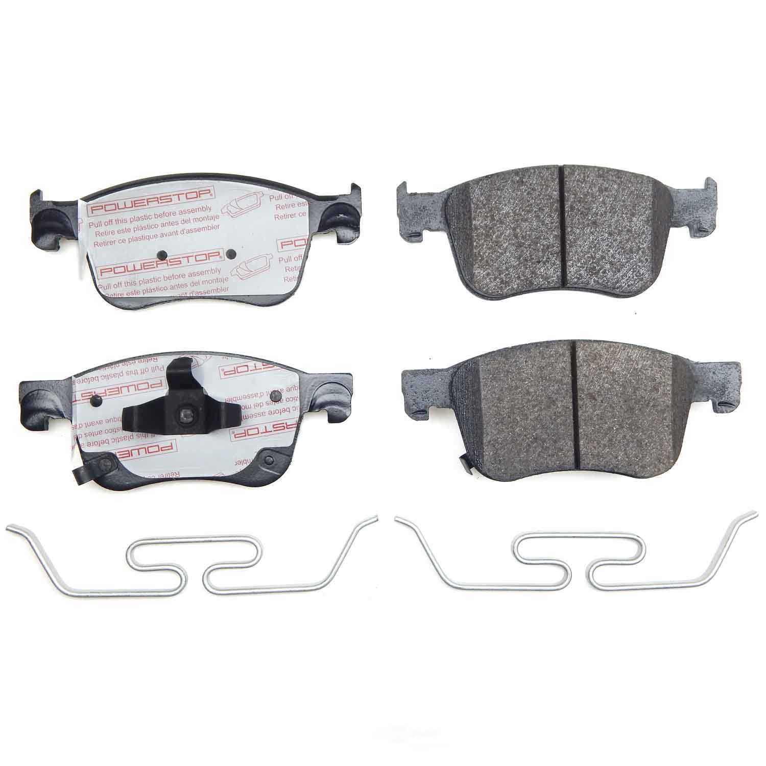 PowerStop NXT-2115 Next Gen Carbon Fiber-Ceramic Brake Pads with Hardware Kit