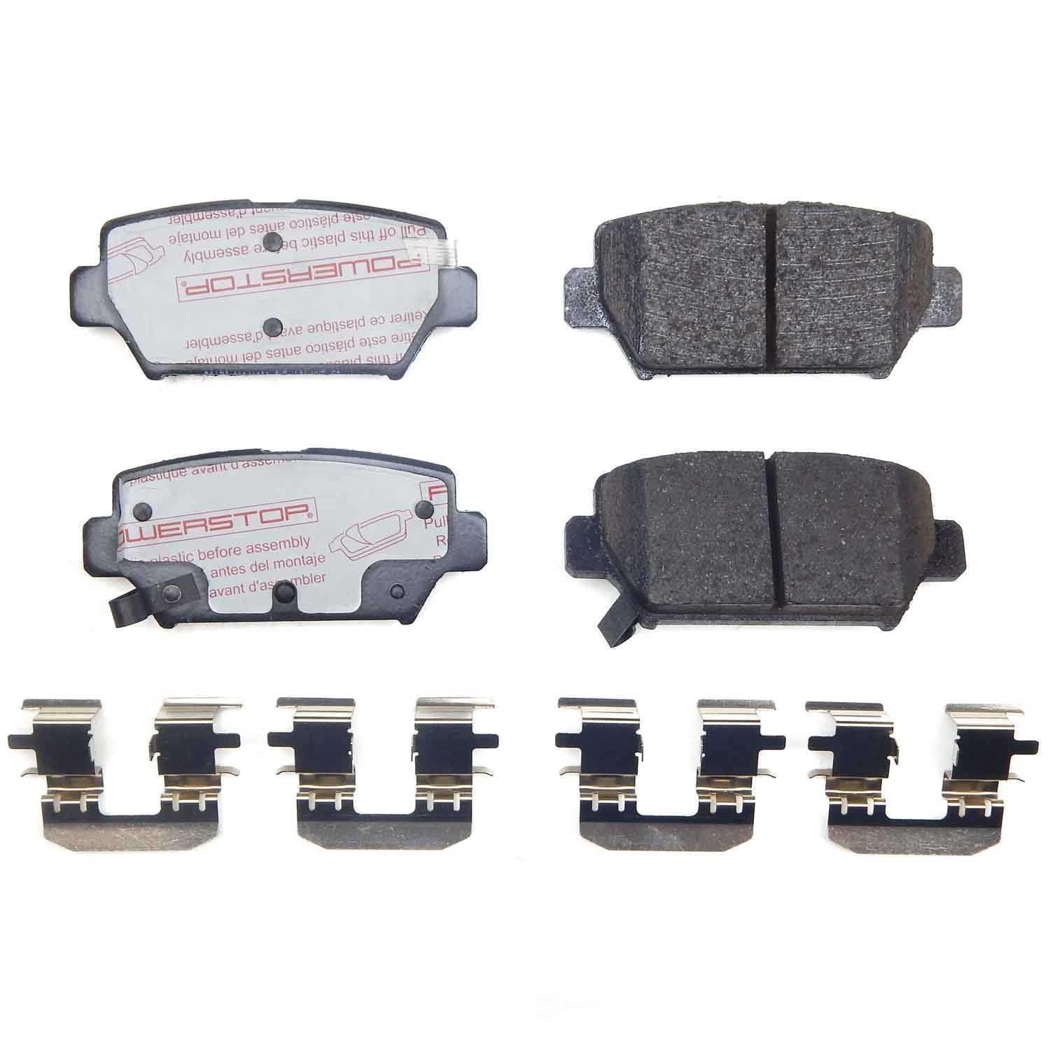 PowerStop NXT-2156 Next Gen Carbon Fiber-Ceramic Brake Pads with Hardware Kit