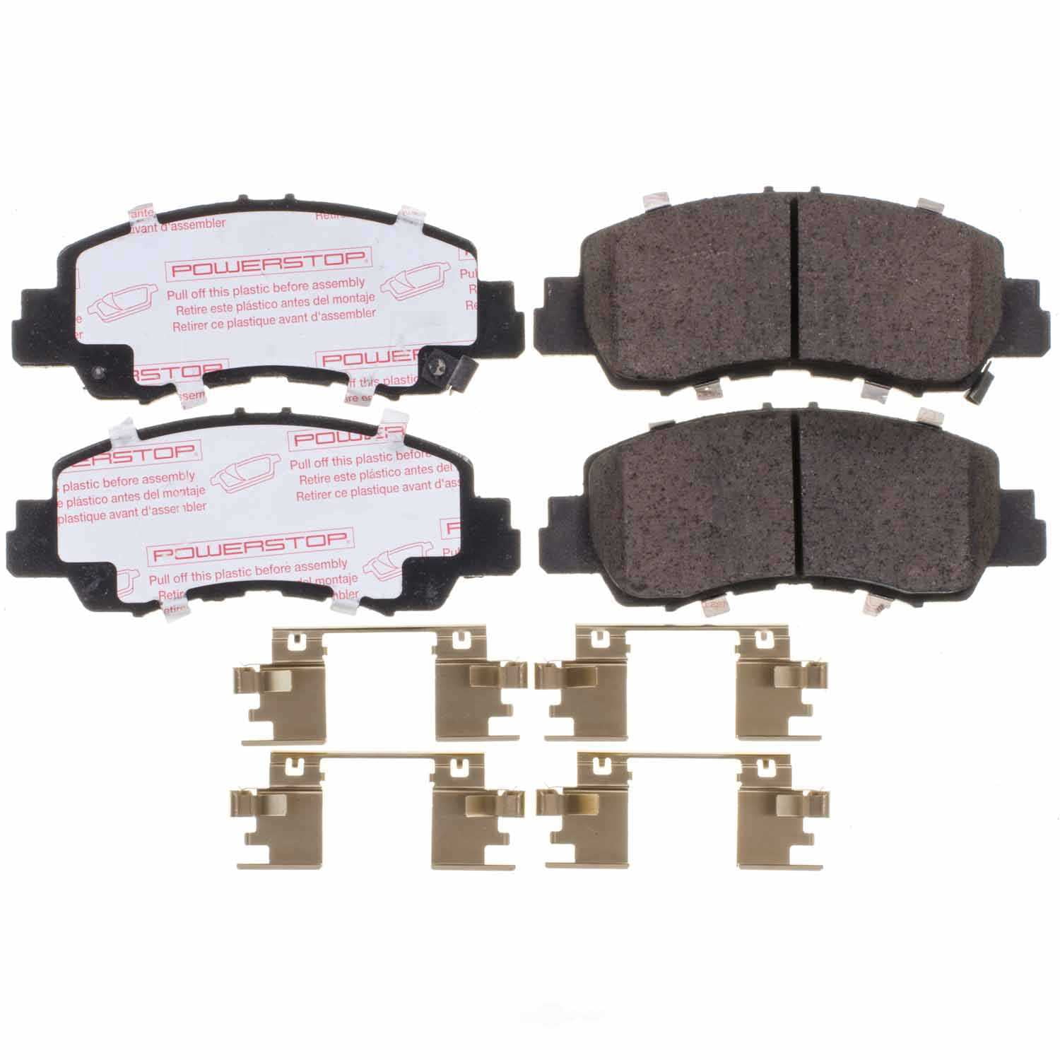 PowerStop NXT-2178 Next Gen Carbon Fiber-Ceramic Brake Pads with Hardware Kit