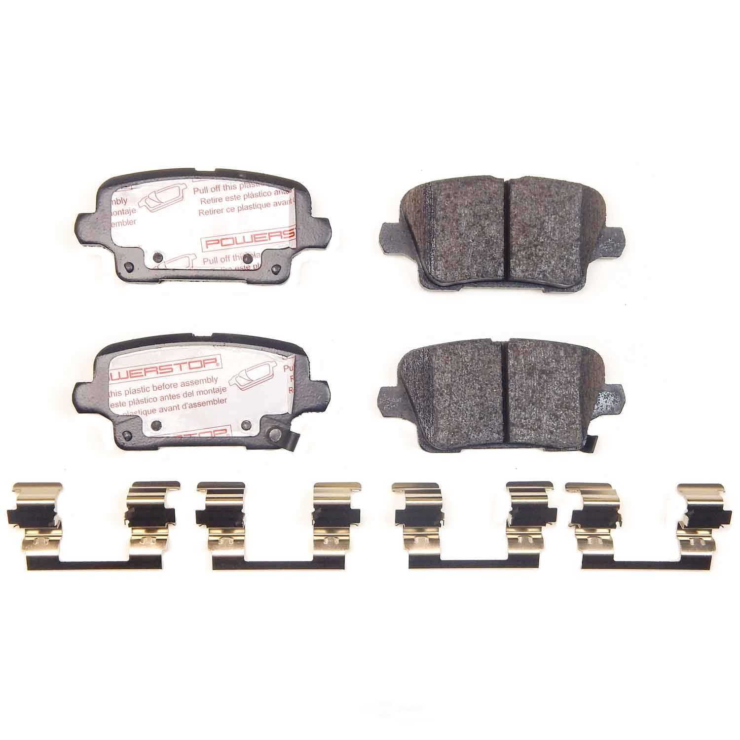 PowerStop NXT-2189 Next Gen Carbon Fiber-Ceramic Brake Pads with Hardware Kit