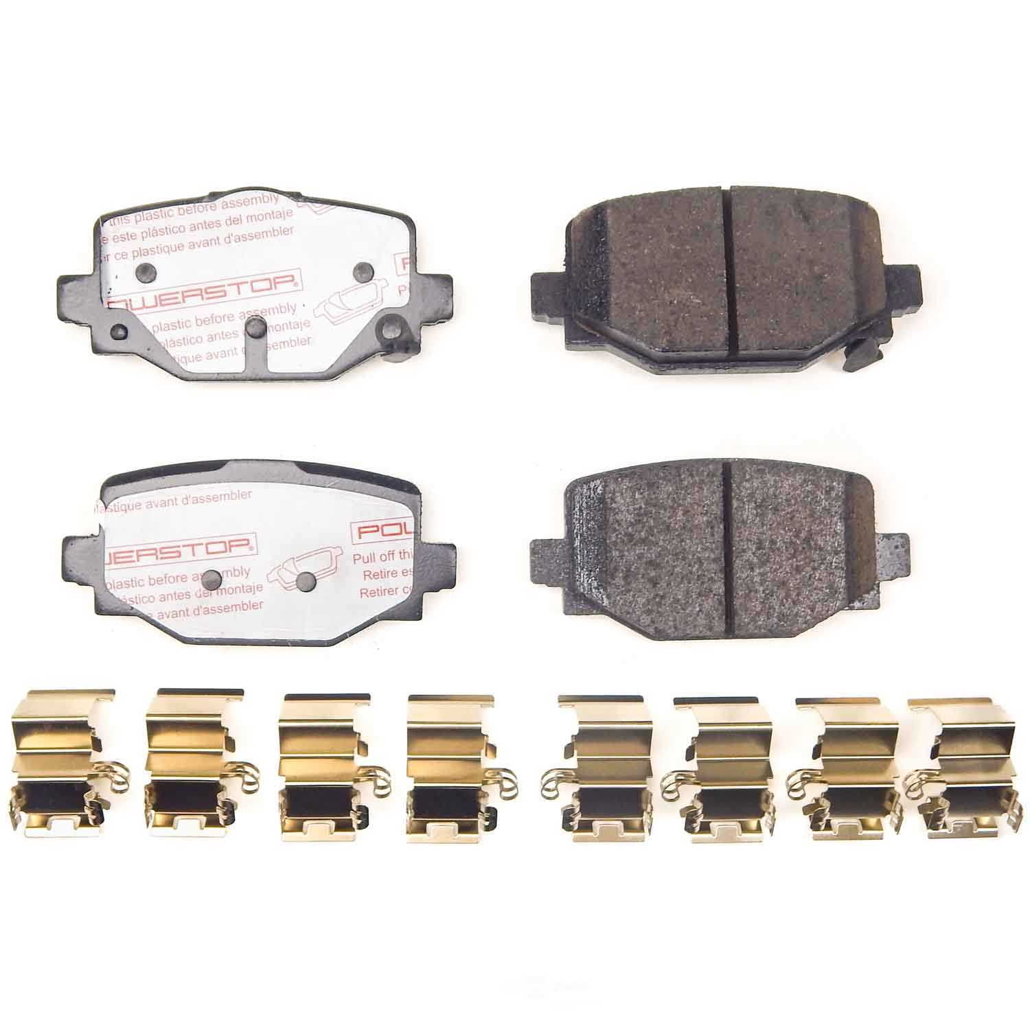 PowerStop NXT-2191 Next Gen Carbon Fiber-Ceramic Brake Pads with Hardware Kit