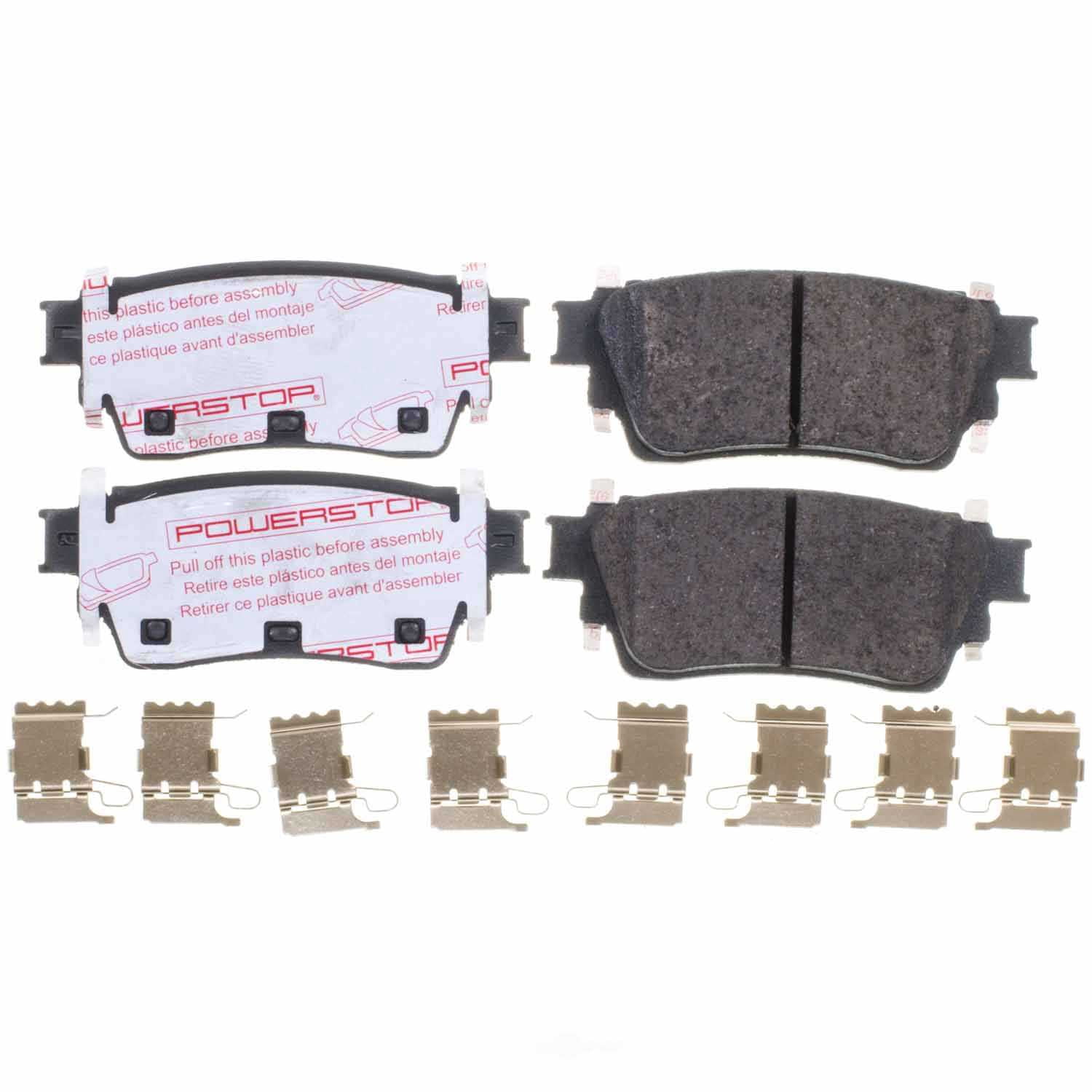 PowerStop NXT-2200 Next Gen Carbon Fiber-Ceramic Brake Pads with Hardware Kit