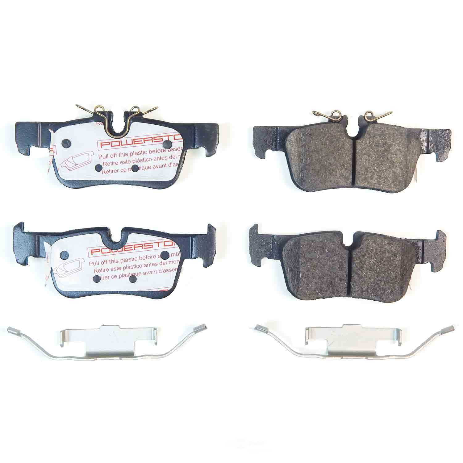 PowerStop NXT-2219 Next Gen Carbon Fiber-Ceramic Brake Pads with Hardware Kit