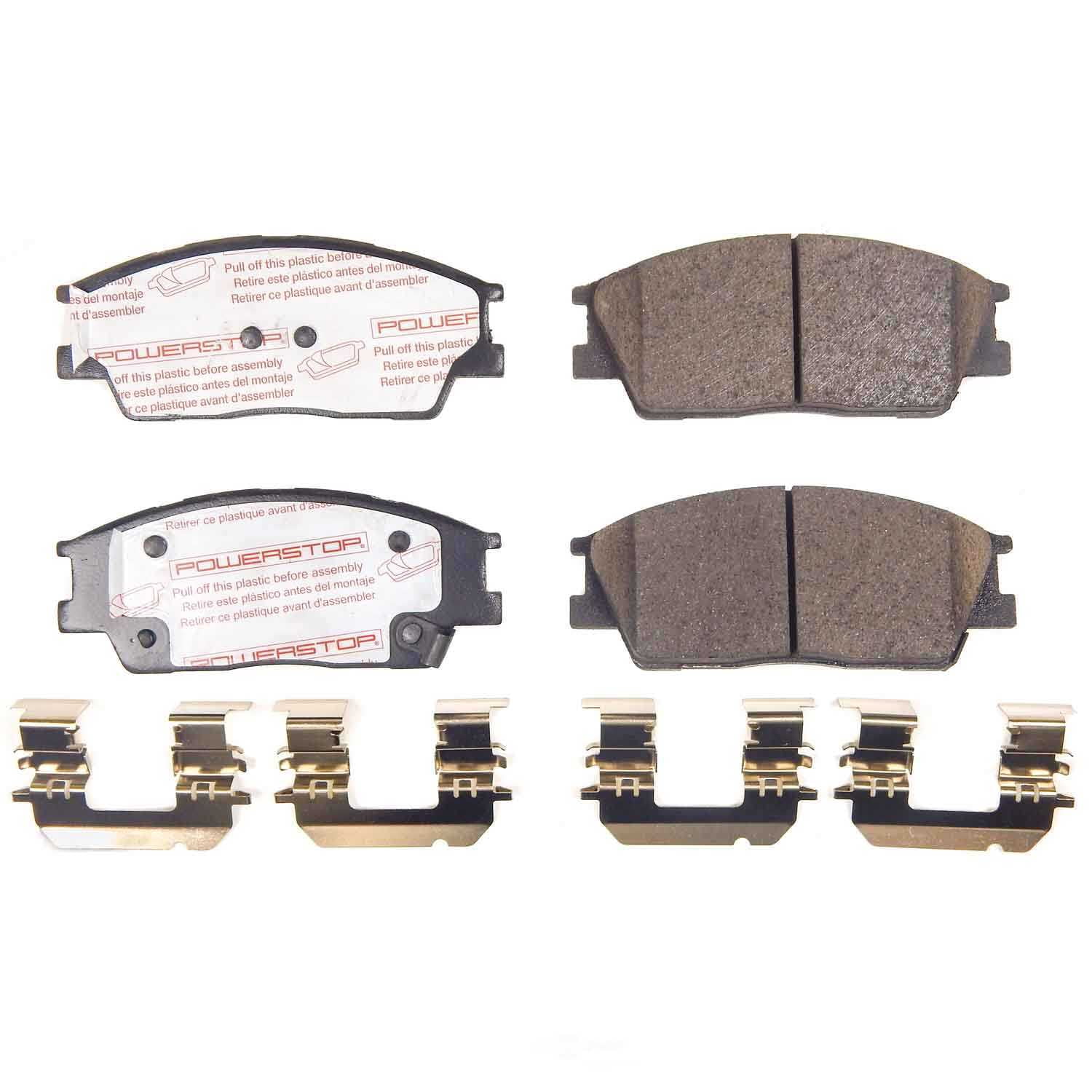 PowerStop NXT-2285 Next Gen Carbon Fiber-Ceramic Brake Pads with Hardware Kit