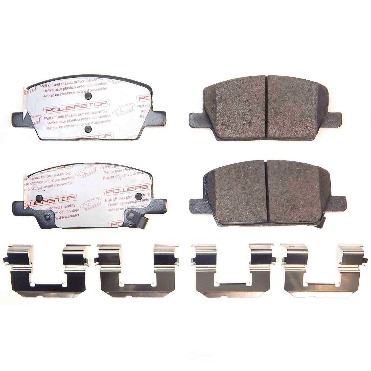 PowerStop NXT-2314 Next Gen Carbon Fiber-Ceramic Brake Pads with Hardware Kit