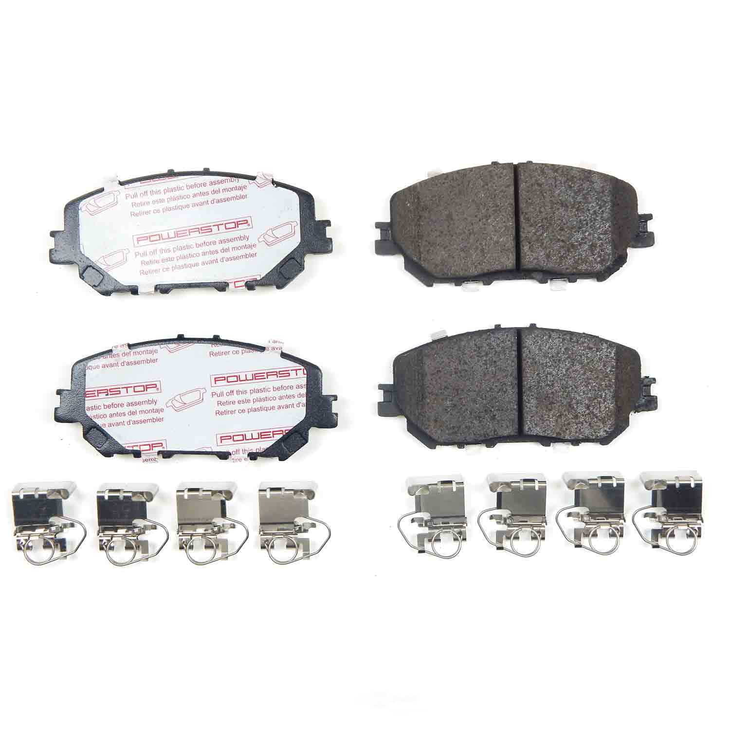 PowerStop NXT-2375 Next Gen Carbon Fiber-Ceramic Brake Pads with Hardware Kit