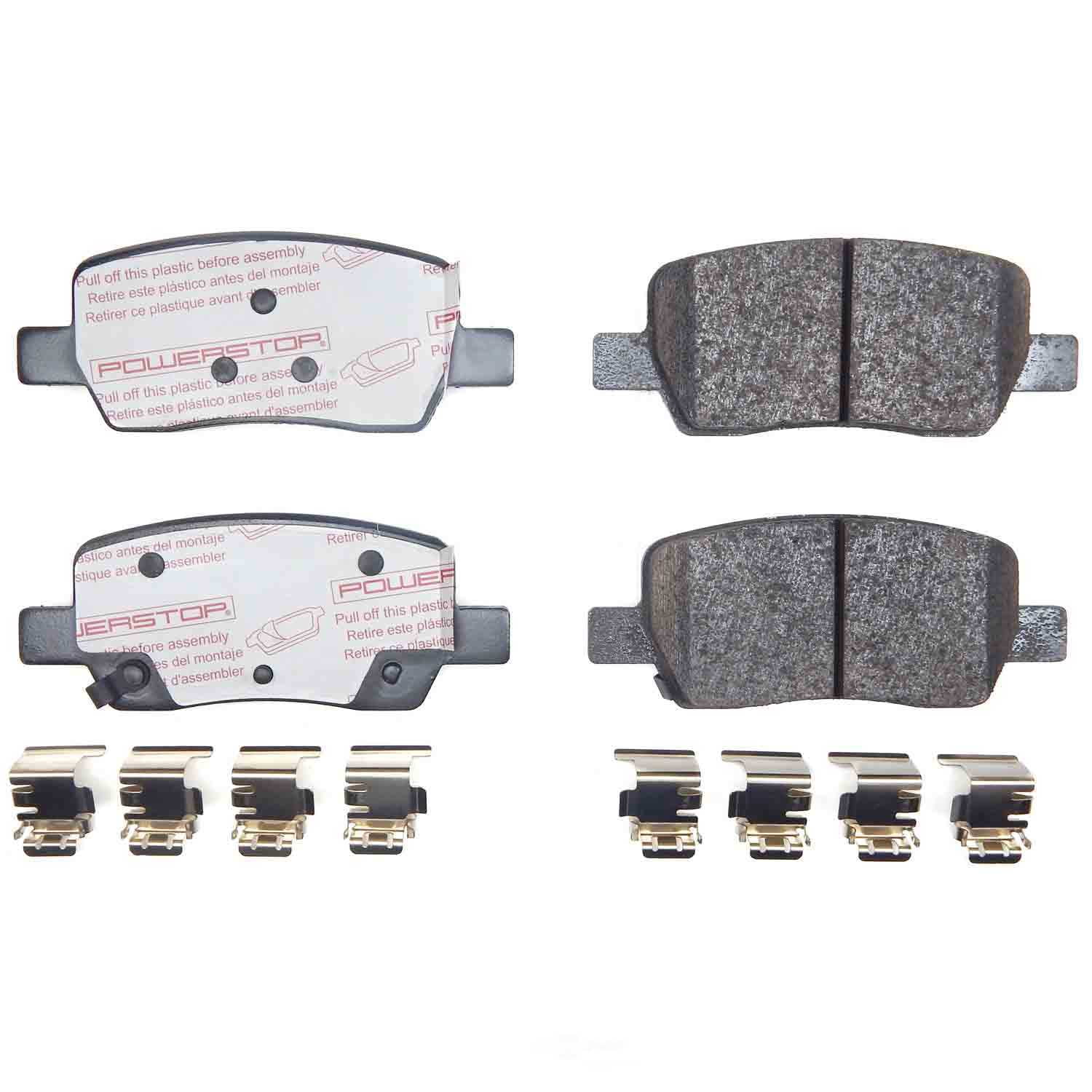 PowerStop NXT-2381 Next Gen Carbon Fiber-Ceramic Brake Pads with Hardware Kit