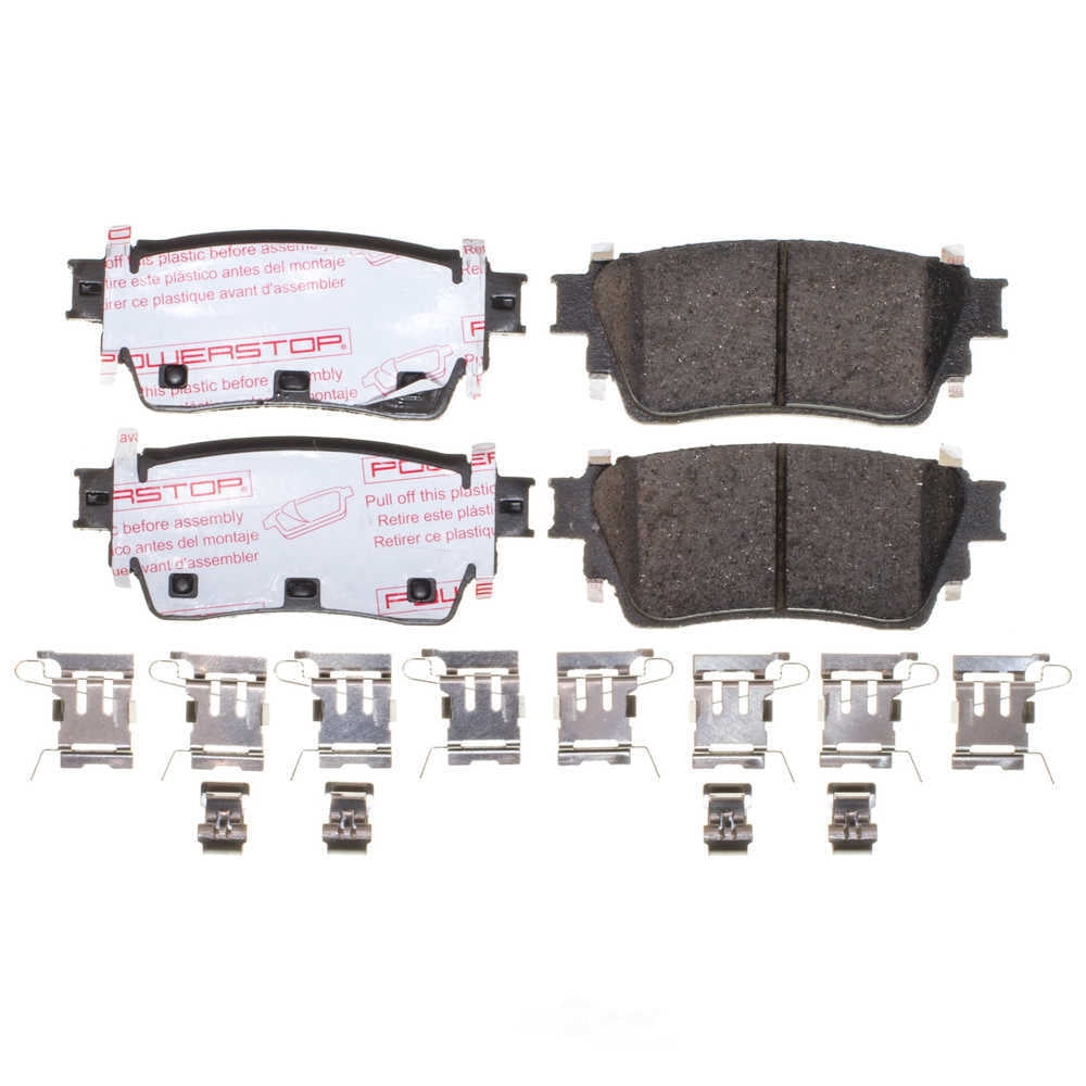 PowerStop NXT-2391 Next Gen Carbon Fiber-Ceramic Brake Pads with Hardware Kit