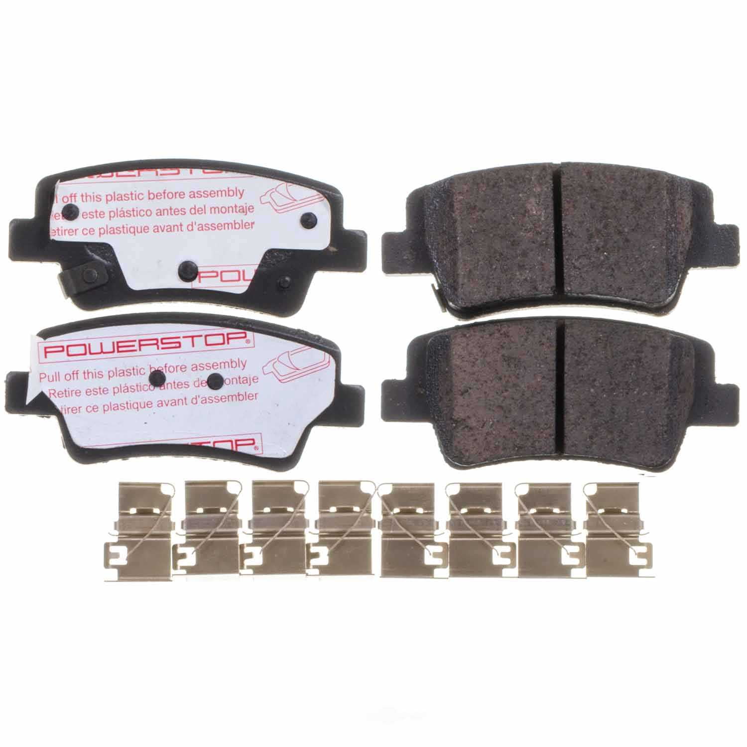 PowerStop NXT-2395 Next Gen Carbon Fiber-Ceramic Brake Pads with Hardware Kit
