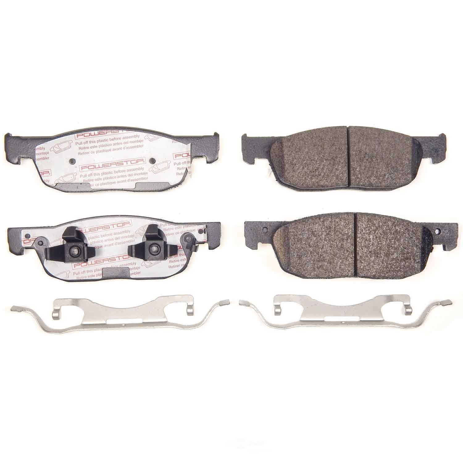 PowerStop NXT-2396 Next Gen Carbon Fiber-Ceramic Brake Pads with Hardware Kit