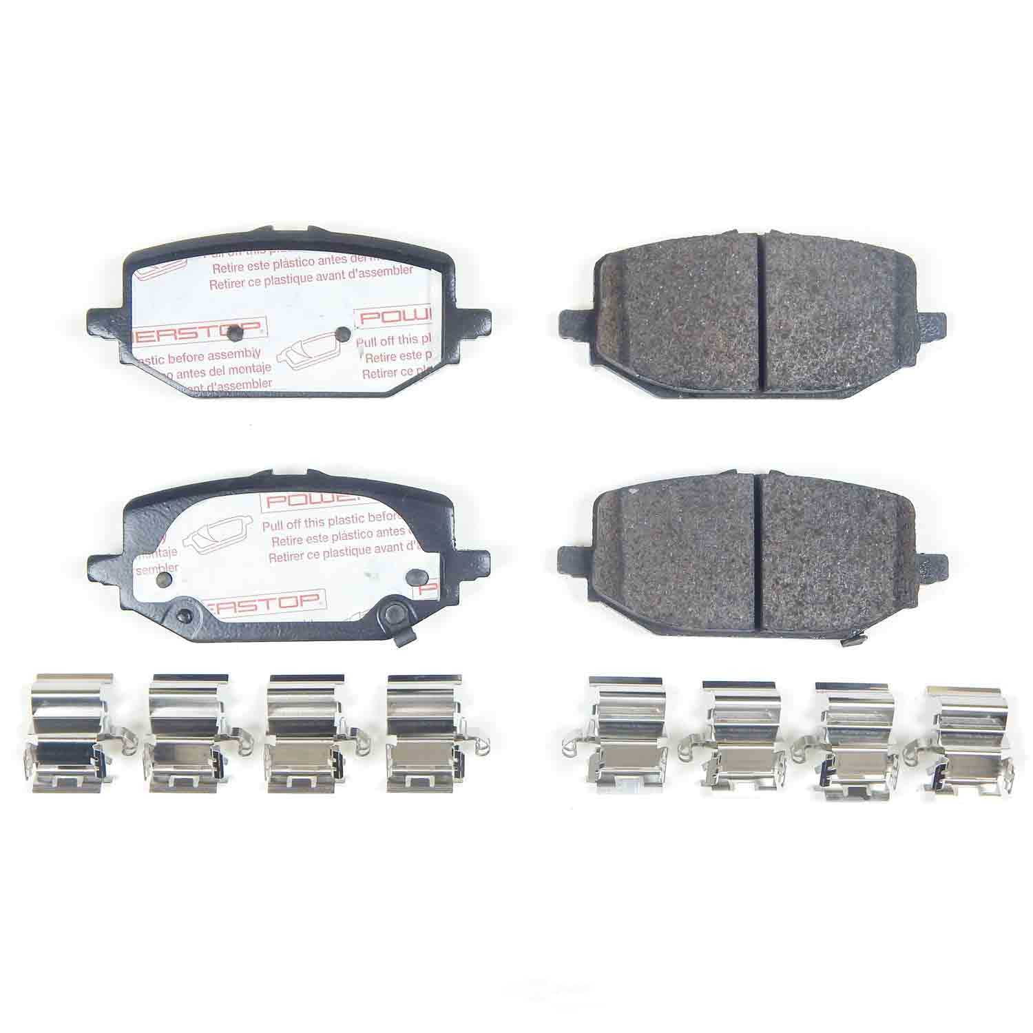 PowerStop NXT-2397 Next Gen Carbon Fiber-Ceramic Brake Pads with Hardware Kit