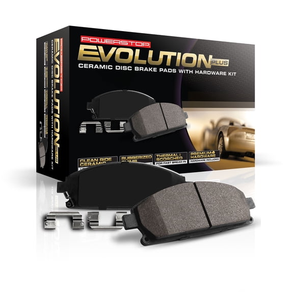 PowerStop Rear Z17 Evolution Ceramic Brake Pads with Hardware 17-1423 For Lexus CT200h 2011-2017, Scion iM 2016, Toyota Corolla iM 2017-2018, Toyota Prius 2010-2020, Toyota Prius Plug-In 2012-2015