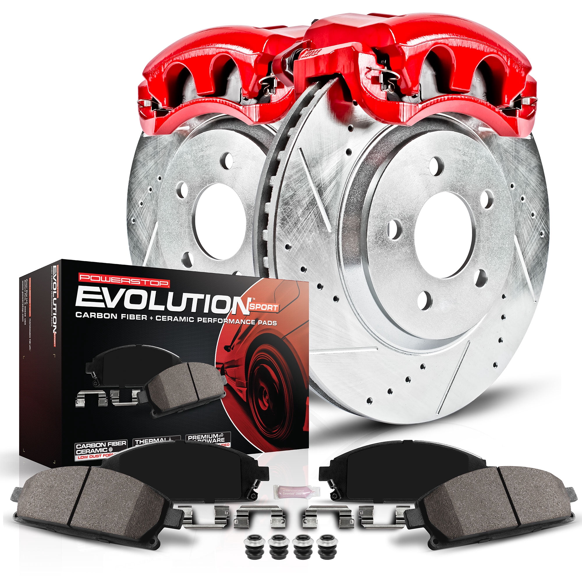 PowerStop Rear Z23 Evolution Brake Kit with Calipers for Kia Soul 2014-16, KC6502A