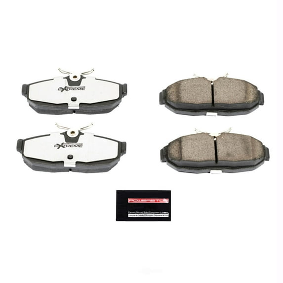 PowerStop Z26-1082 Z26 Street Warrior Carbon Fiber-Ceramic Brake Pads with Hardware Fits select: 2005-2010 FORD MUSTANG, 2011 FORD MUSTANG SHELBY GT500