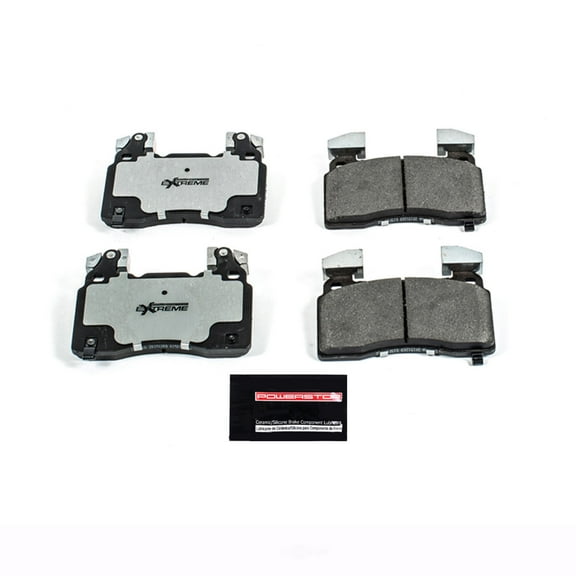 PowerStop Z26-1474A Z26 Street Warrior Carbon Fiber-Ceramic Brake Pads with Hardware Fits select: 2012-2021 TESLA MODEL S, 2016 CHEVROLET CAMARO LT