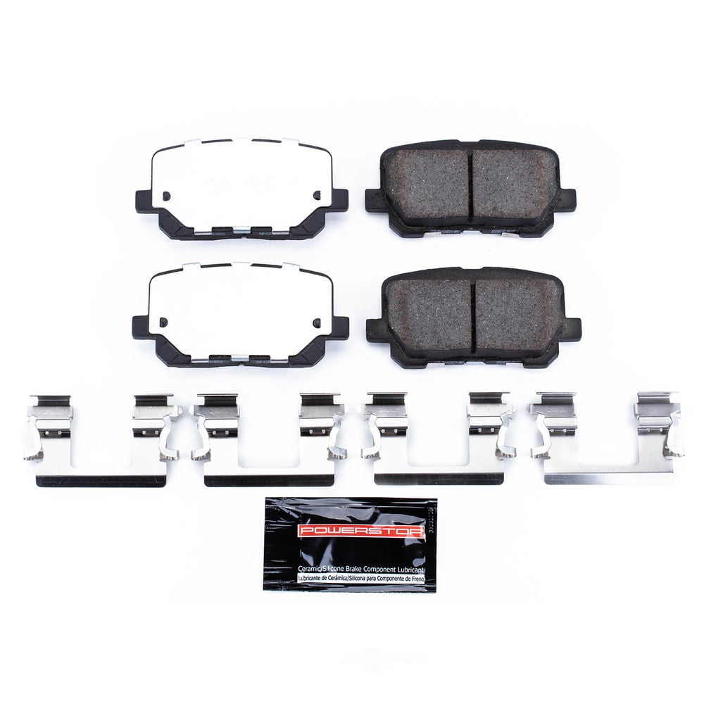 PowerStop Z26-1766 Power Stop - Rear Z26 Street Performance Carbon-Fiber Ceramic Brake Pads Fits select: 2014-2023 DODGE CHARGER POLICE