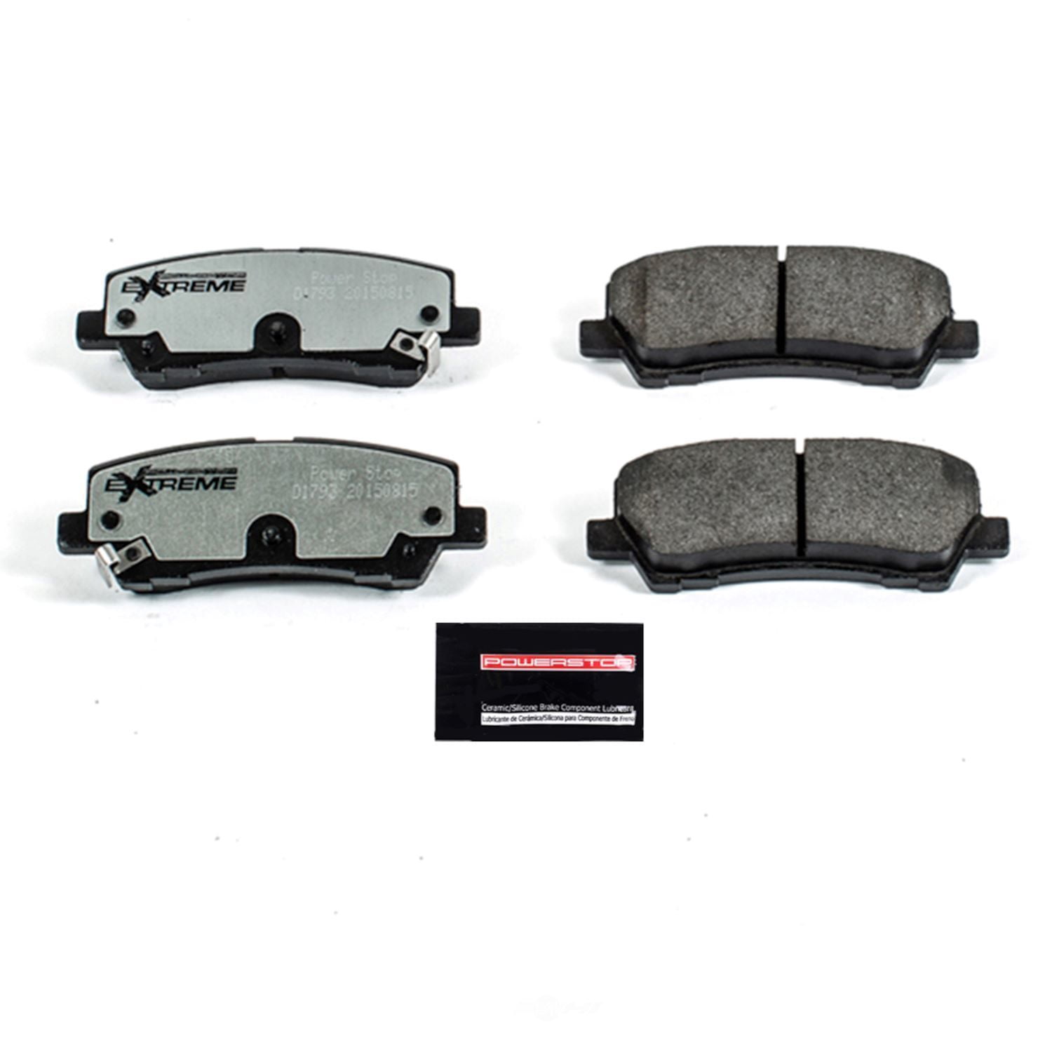 PowerStop Z26-1793 Z26 Street Warrior Carbon Fiber-Ceramic Brake Pads with Hardware Fits select: 2015-2019 FORD MUSTANG GT, 2020 FORD MUSTANG