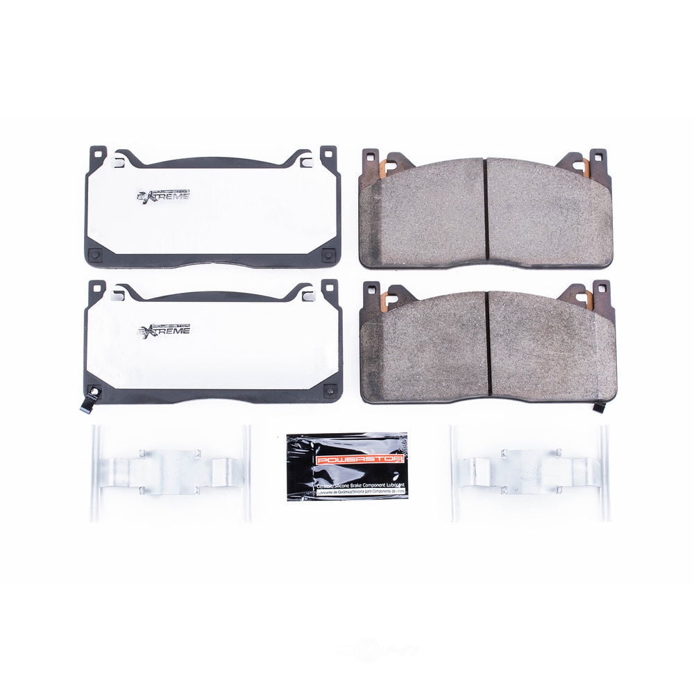 Power Stop Z26-1853 Power Stop - Front Z26 Street Performance Carbon-Fiber Ceramic Brake Pad For 2016-2020 Ford Mustang Shelby Gt350