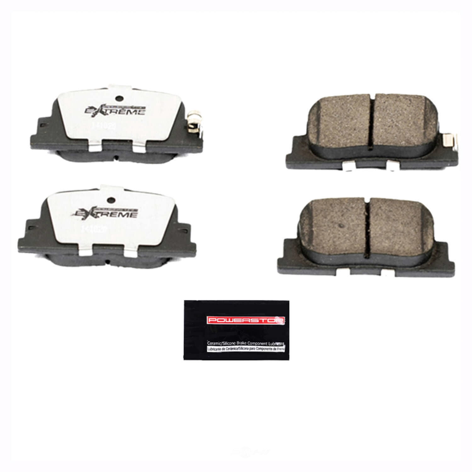 Powerstop Z26-835 Z26 Street Warrior Carbon Fiber-Ceramic Brake Pads with Hardware For 2005-2010 Toyota Scion TC, 2000-2001 Toyota Camry