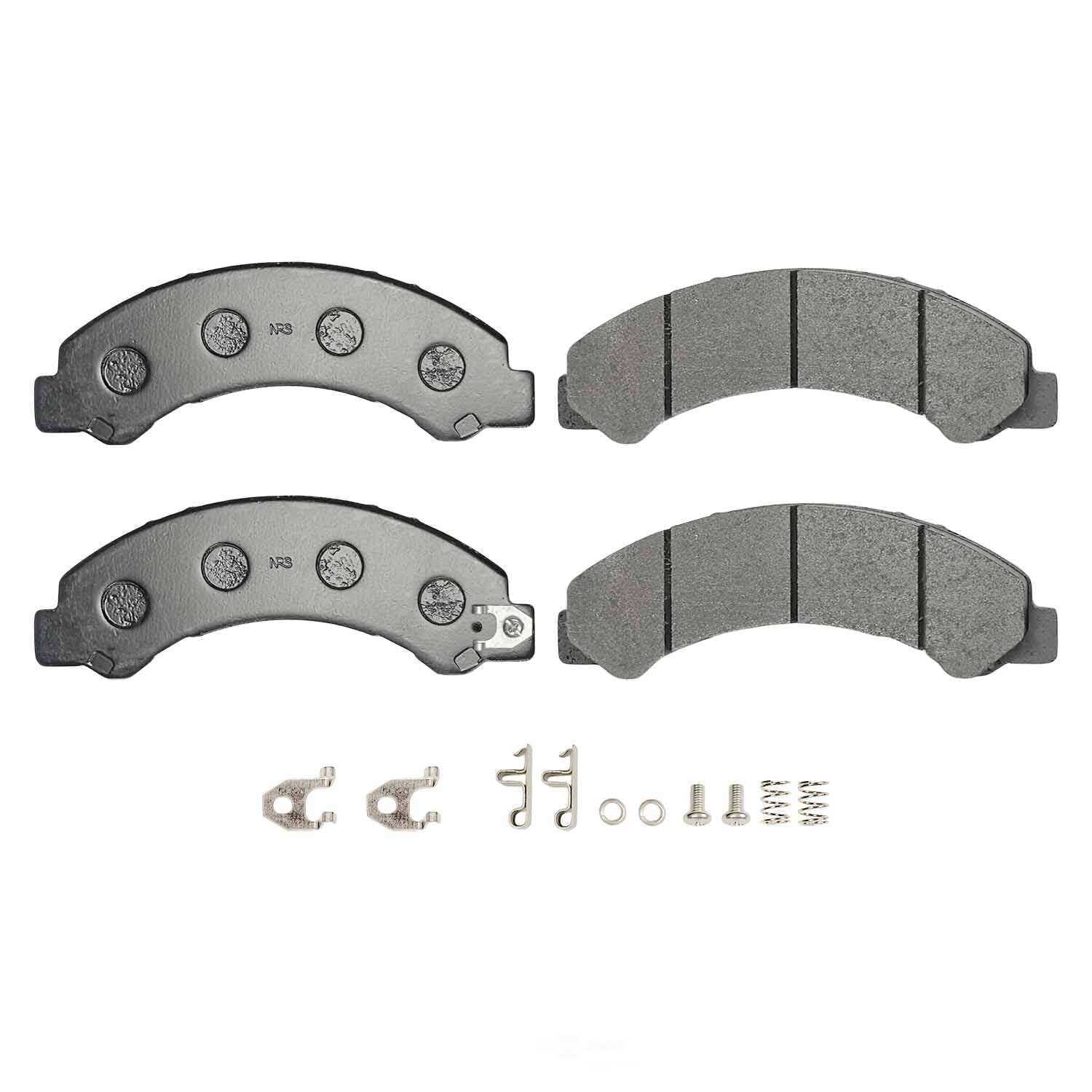 PowerStop Z47-1695 Z47 MD and Fleet Carbon-Fiber Semi-Met Brake Pads with Hardware Kit