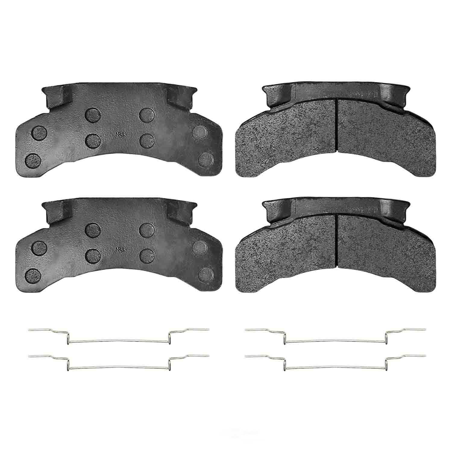 PowerStop Z47-224 Z47 MD and Fleet Carbon-Fiber Semi-Met Brake Pads with Hardware Kit
