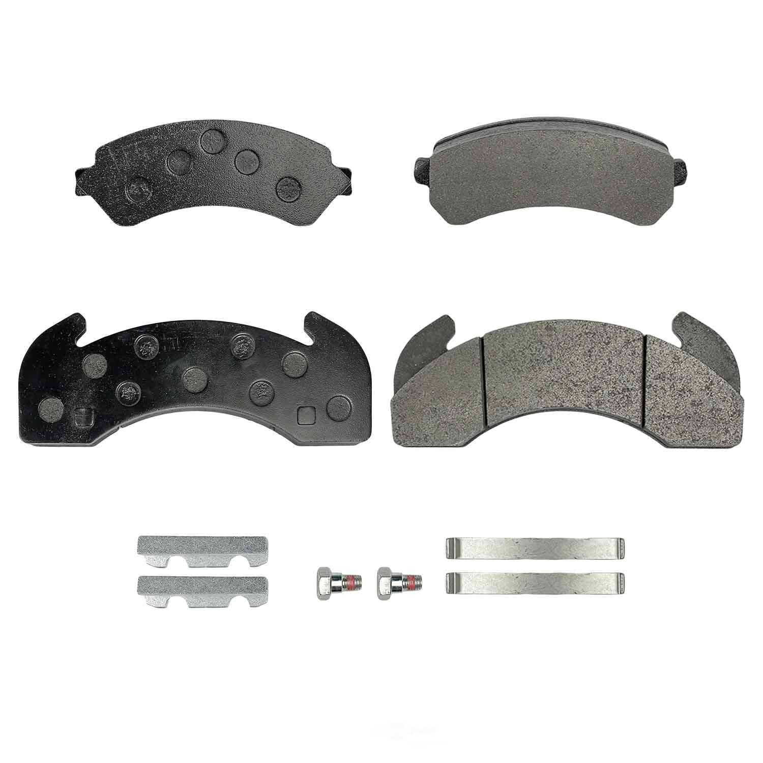 PowerStop Z47-225 Z47 MD and Fleet Carbon-Fiber Semi-Met Brake Pads with Hardware Kit