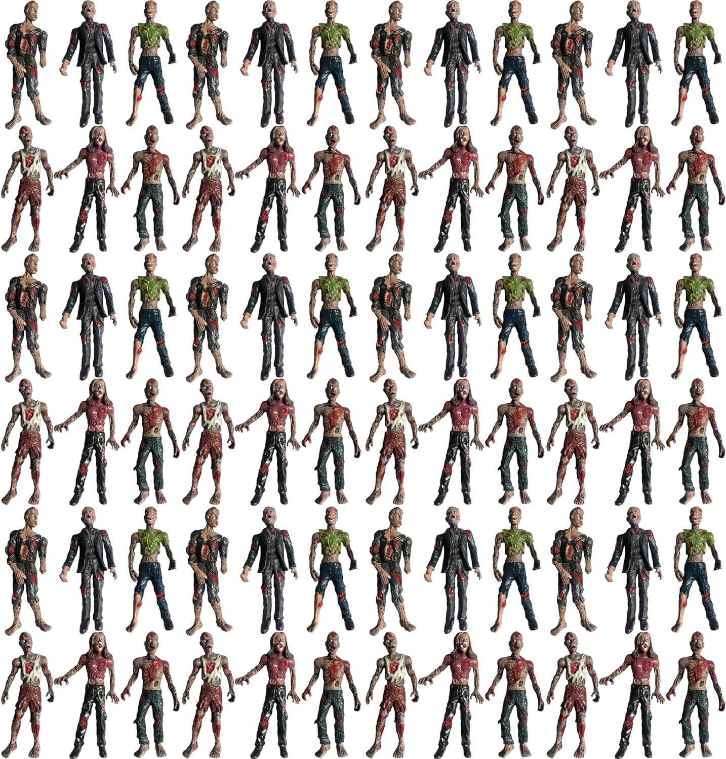 PowerTRC Toy Zombie Action Figures with Movable and Detachable Joints