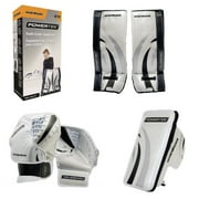 PowerTek Barikad V2.0 YOUTH Hockey GOALIE Pad Set - 24" Leg Pads, Glove, Blocker