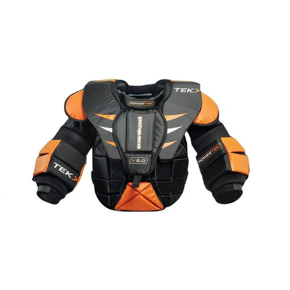 PowerTek Barikad V5.0 Ice Hockey YOUTH Goalie Goal Chest Arm Pads, S/M or L/XL