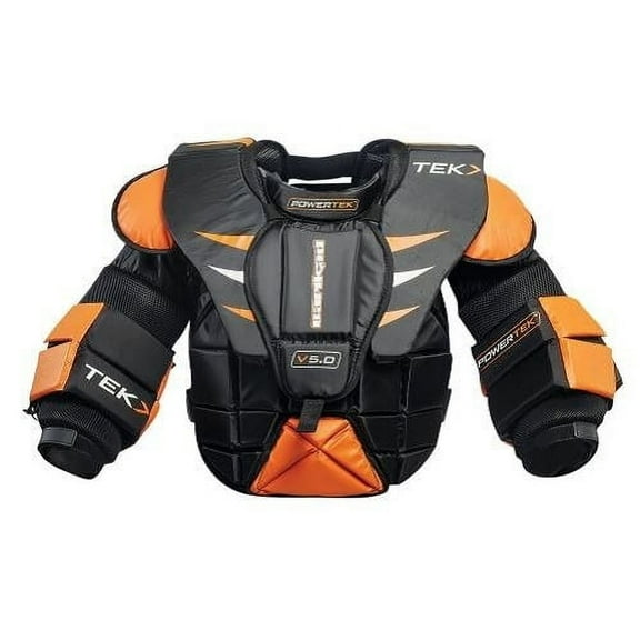 PowerTek V5.0 Barikad ADULT Men's Ice Hockey Goalie / Goaltender Chest Arm Pads - Adult Large