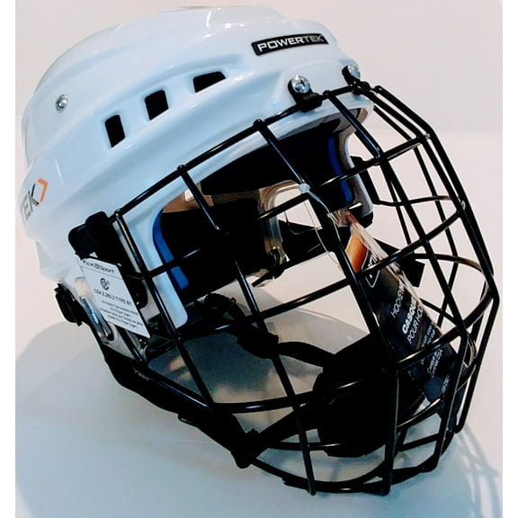 PowerTek v3.0 TEK Adjustable Ice Hockey Player Helmet with Cage